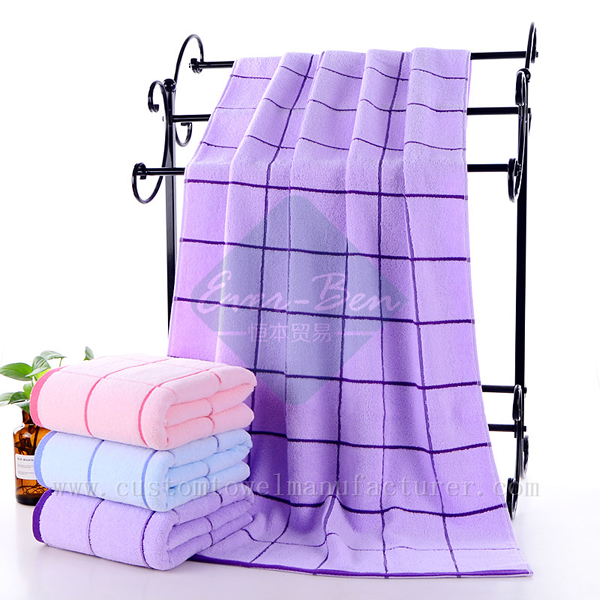 Bulk export Purple large bath towels Company